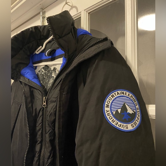 Superdry black parka - Picture 3 of 5